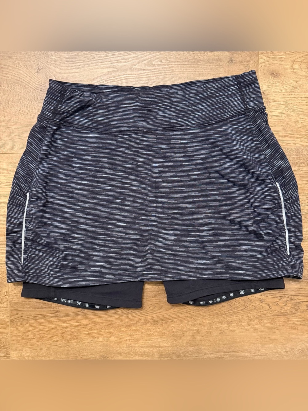 Athleta Aurora Contender 2-in-1 Space-Dye Skort, Built-In Compression Short S. M